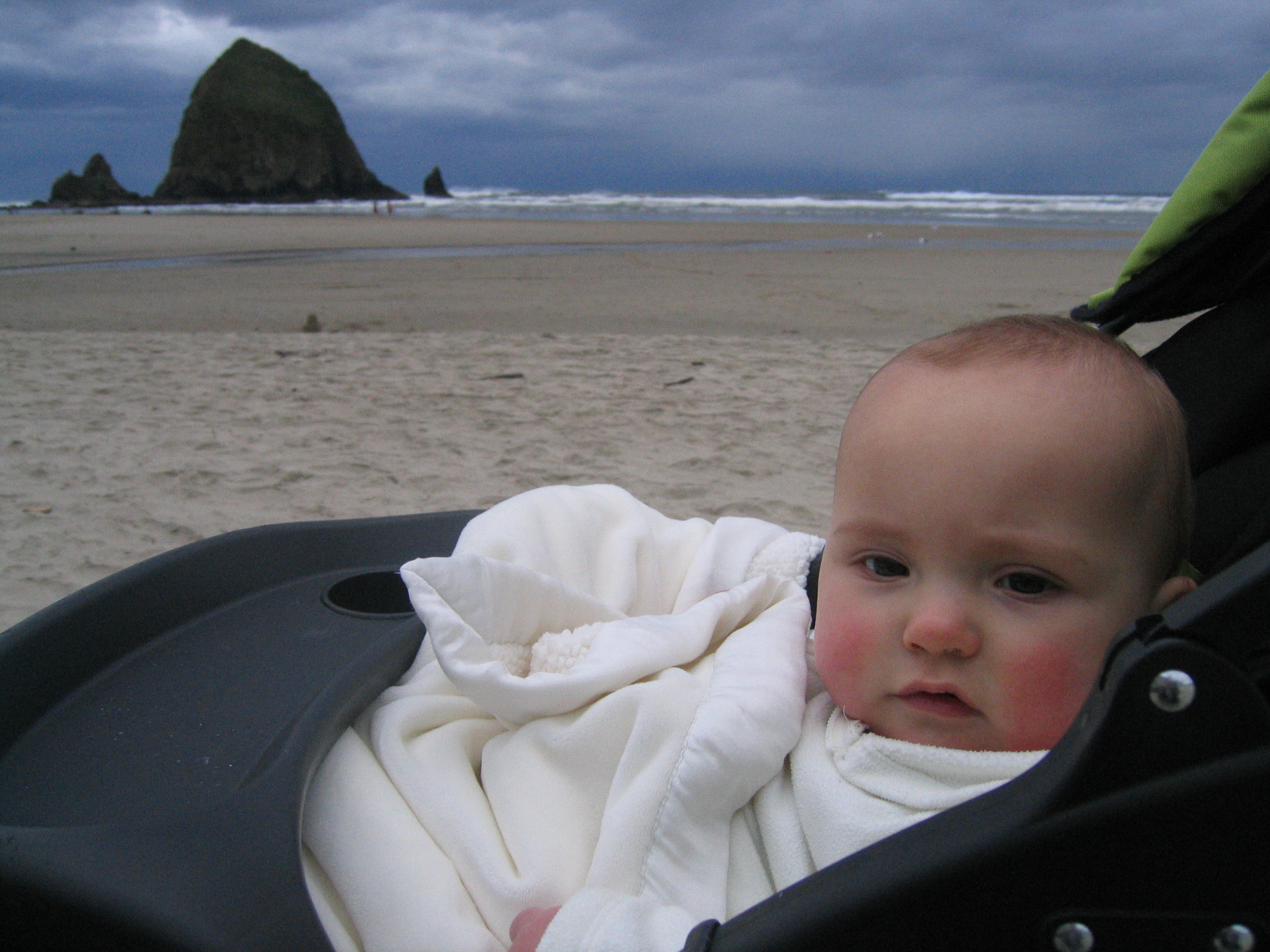 CannonBeach2007/28Megan_and_Haystack_Rock.jpg
